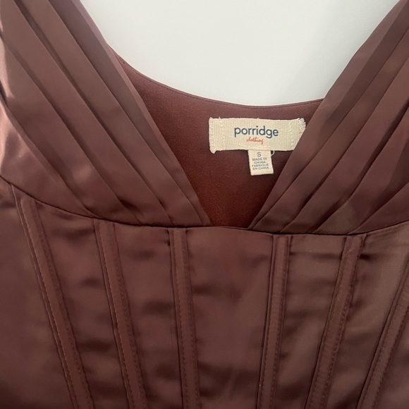 97. Porridge Satin Corset Top - Picture 6 of 8